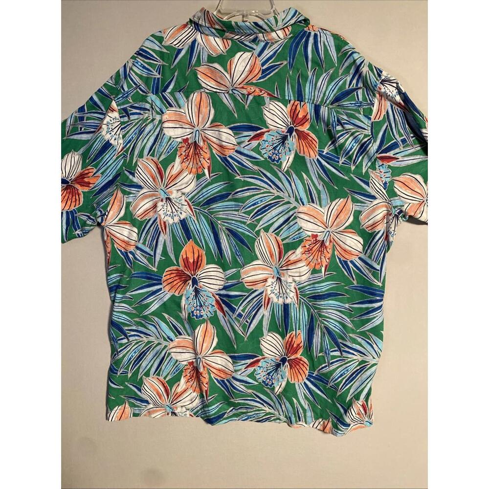 Tommy Bahama Short Sleeve Button Up Silk Floral Hawaiian Shirt Mens 3XL - Picture 7 of 9